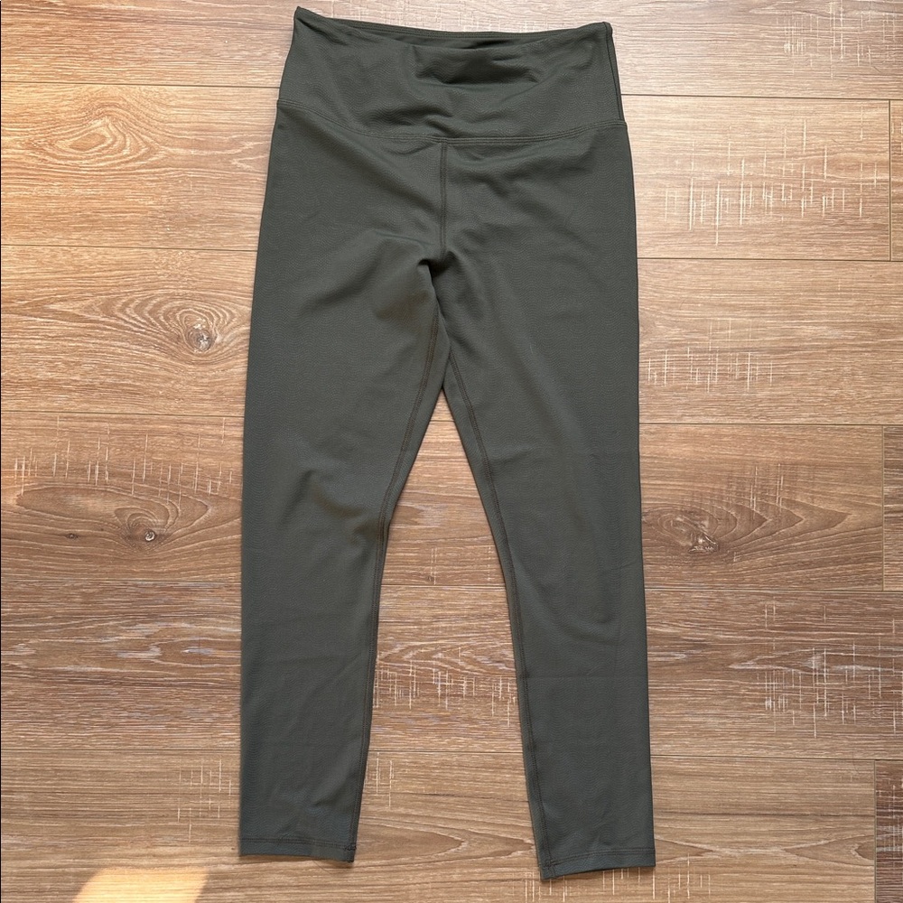 Women's Olive Green High-Waist Leggings